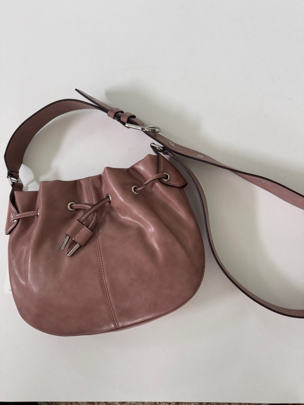 Calvin Klein NWT pink drawstring bag